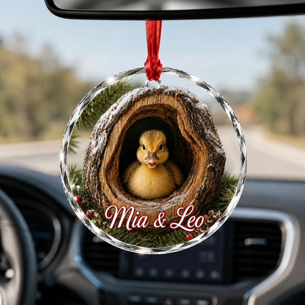 Glass ornament Animal Duck