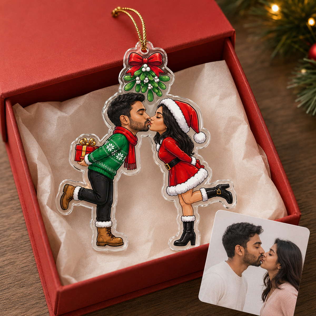 Custome Photo Couple Kisses