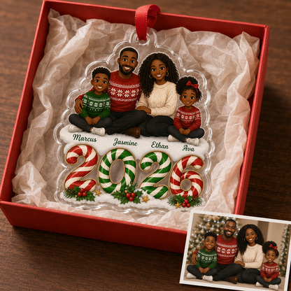 Family Memory Candy Cane
