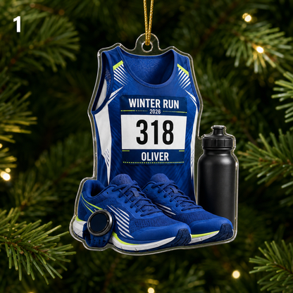 Custom Runner Acrylic - Winter Run Race Kit