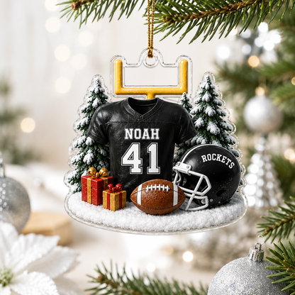 American Football Custome Name Acrylic Style 20