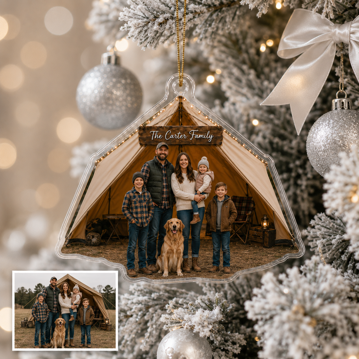 Camping Personalize Acrylic Family Camping