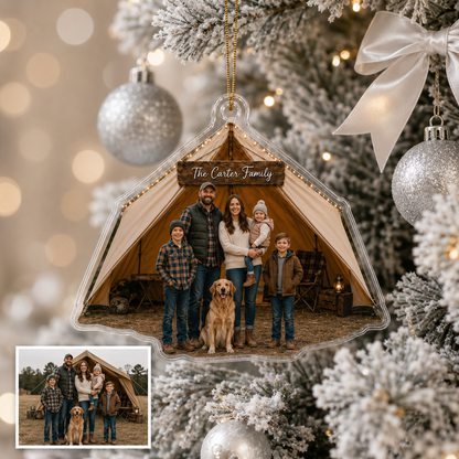 Camping Personalize Acrylic Family Camping