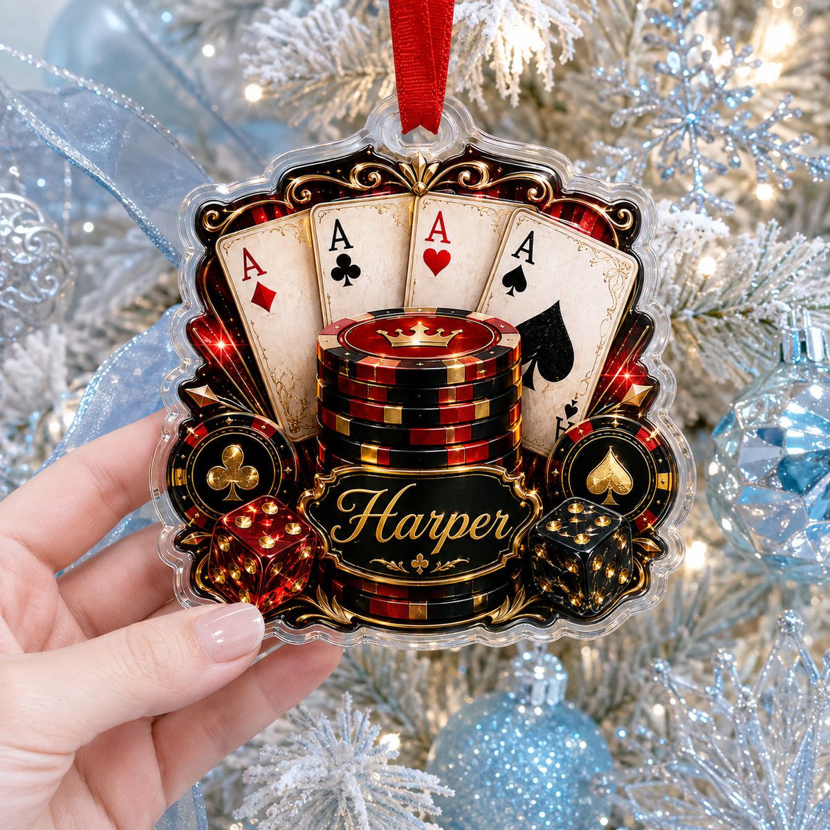 Pocker Custome Name Acrylic Mystery Pocker