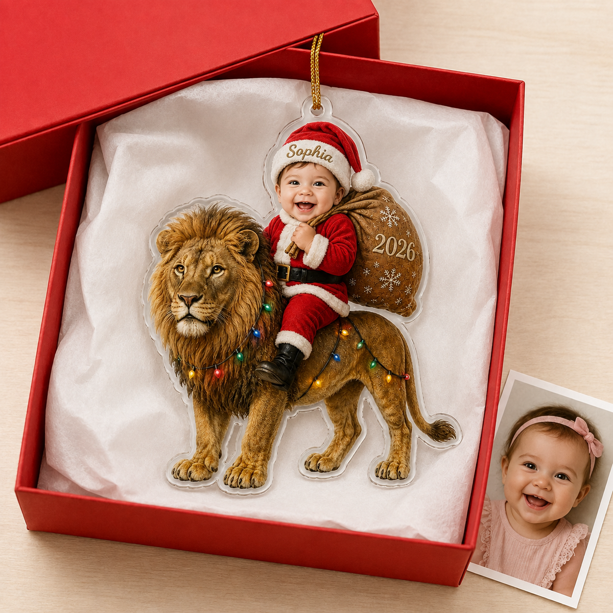 Custom Photo Baby Animal Lion