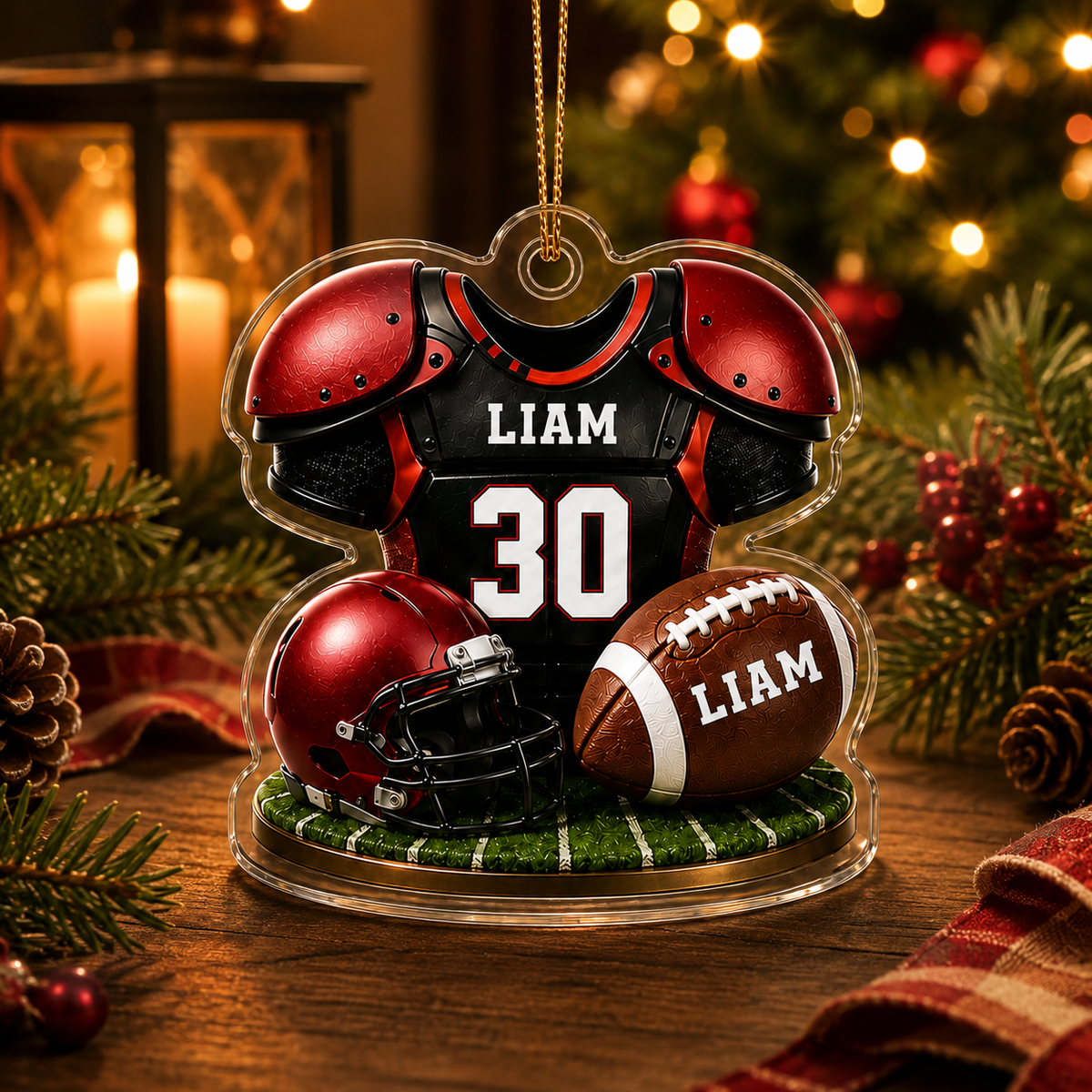 American Football Custome Name Acrylic Style 4