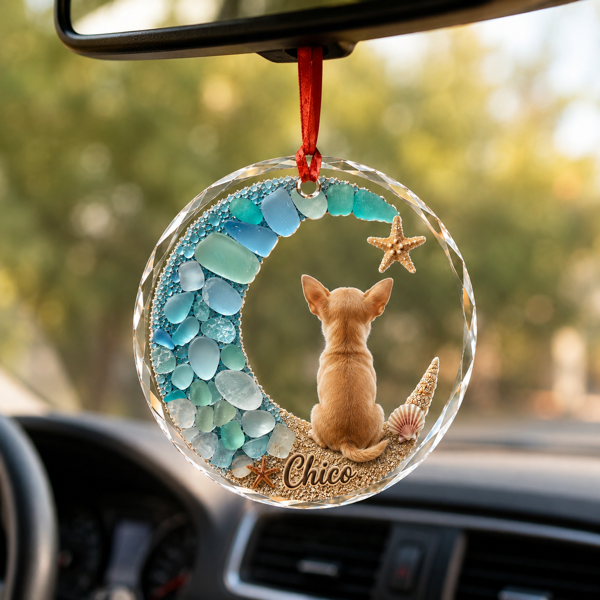 Custom Dog Seashell Chiahuahua