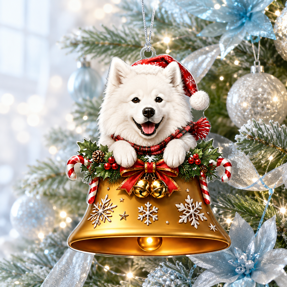 Dog Christmas Bell Samoyed