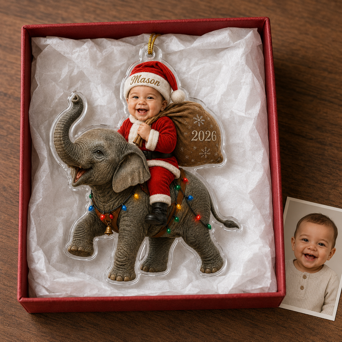 Custom Photo Baby Animal Elephant