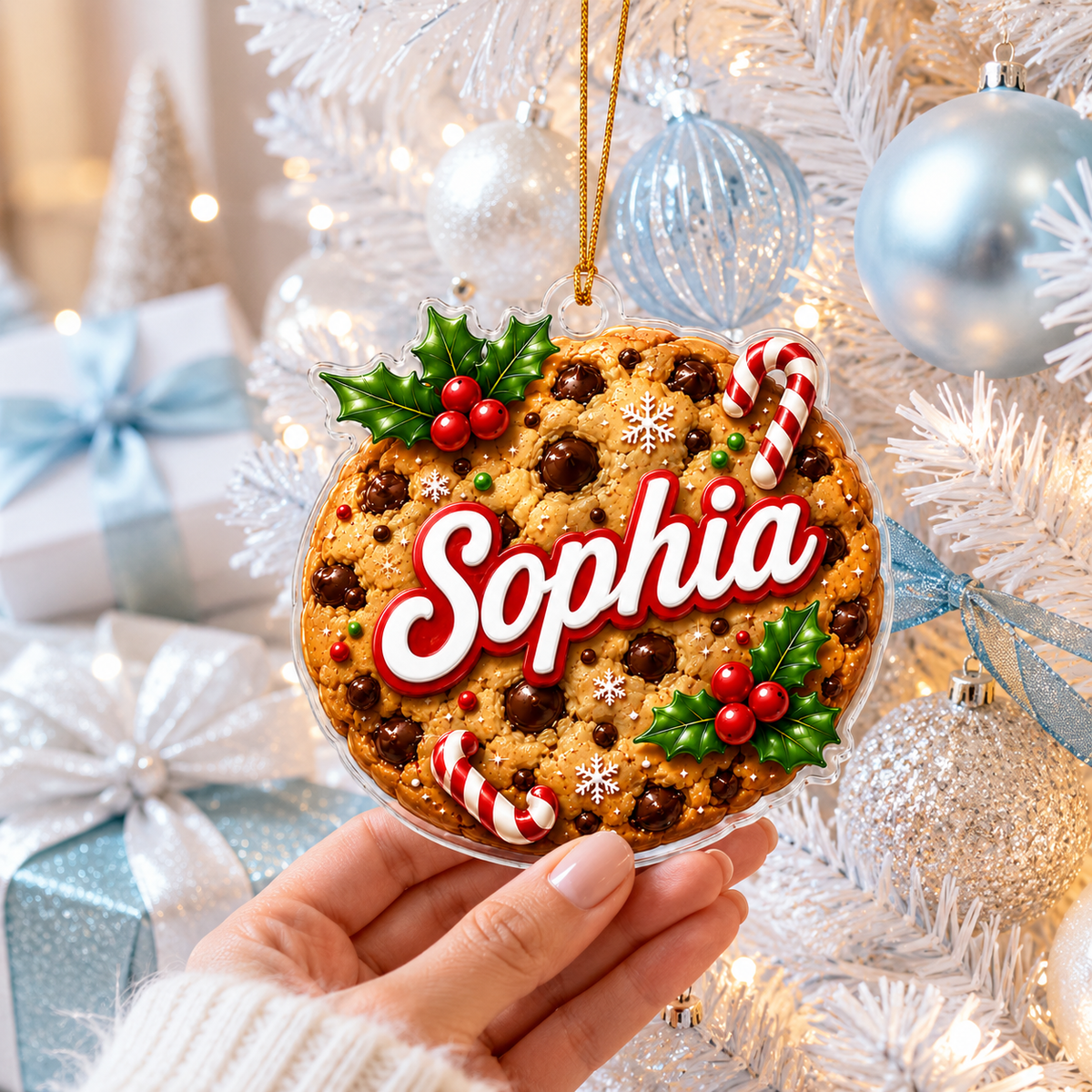Custom Name Food Acrylic - Chocolate Chip Cookie