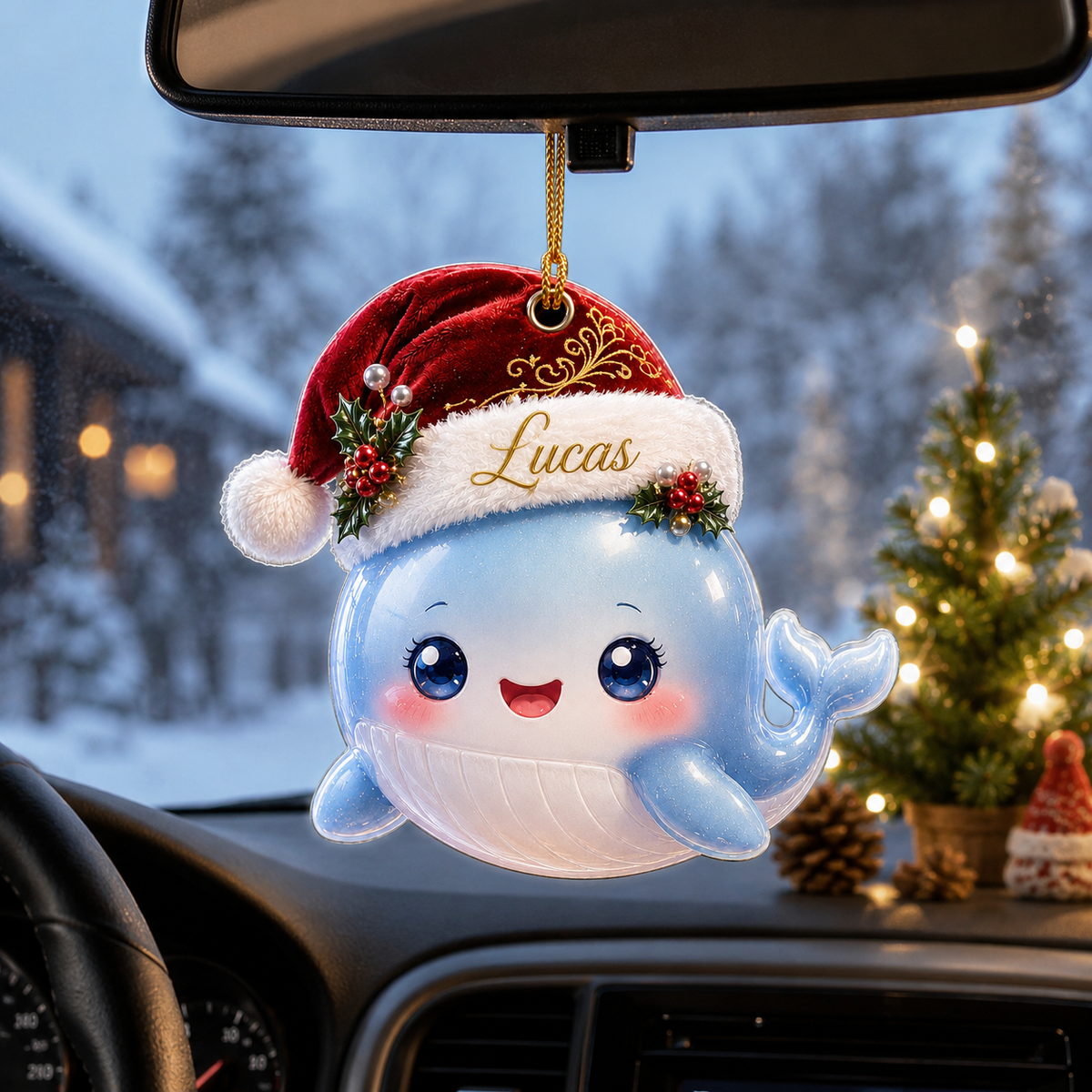 Animal With Santa Hat Whale