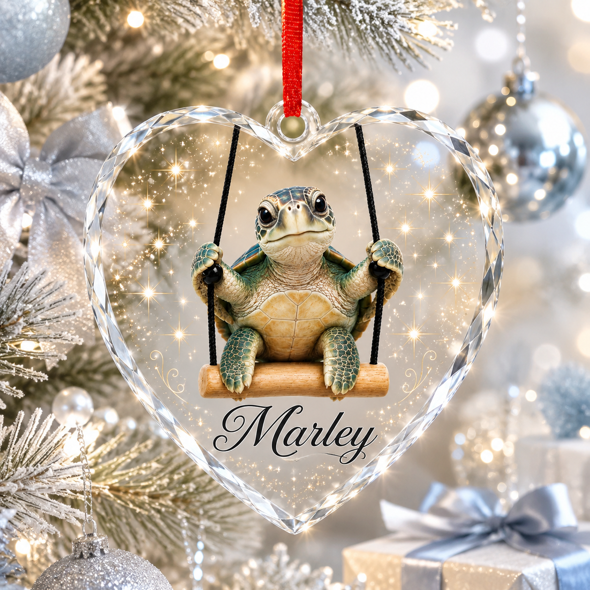 Animal Glass Ornament Sea Turtle