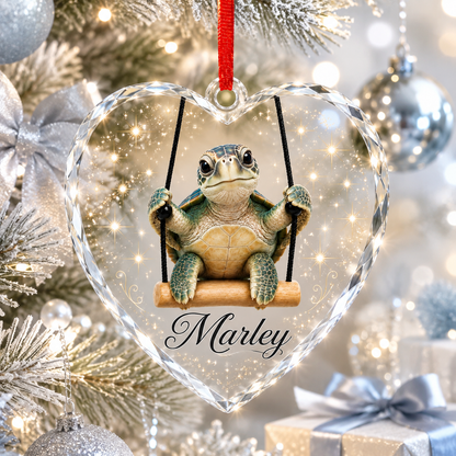 Animal Glass Ornament Sea Turtle