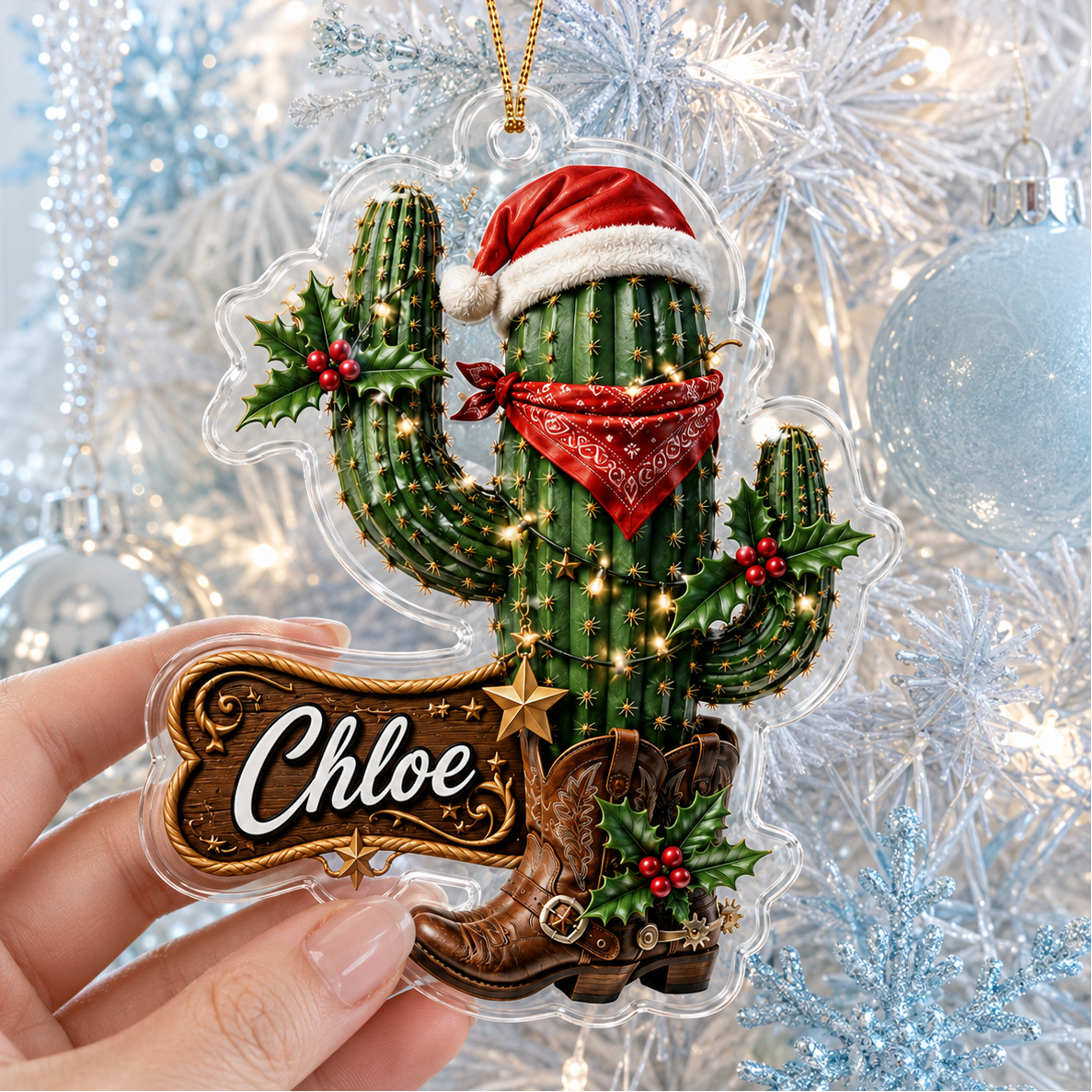 Personalized Boost Western Cactus Acrylic