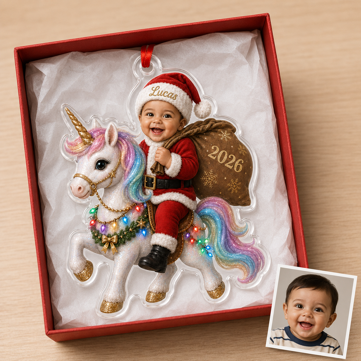 Custom Photo Baby Animal Unicorn