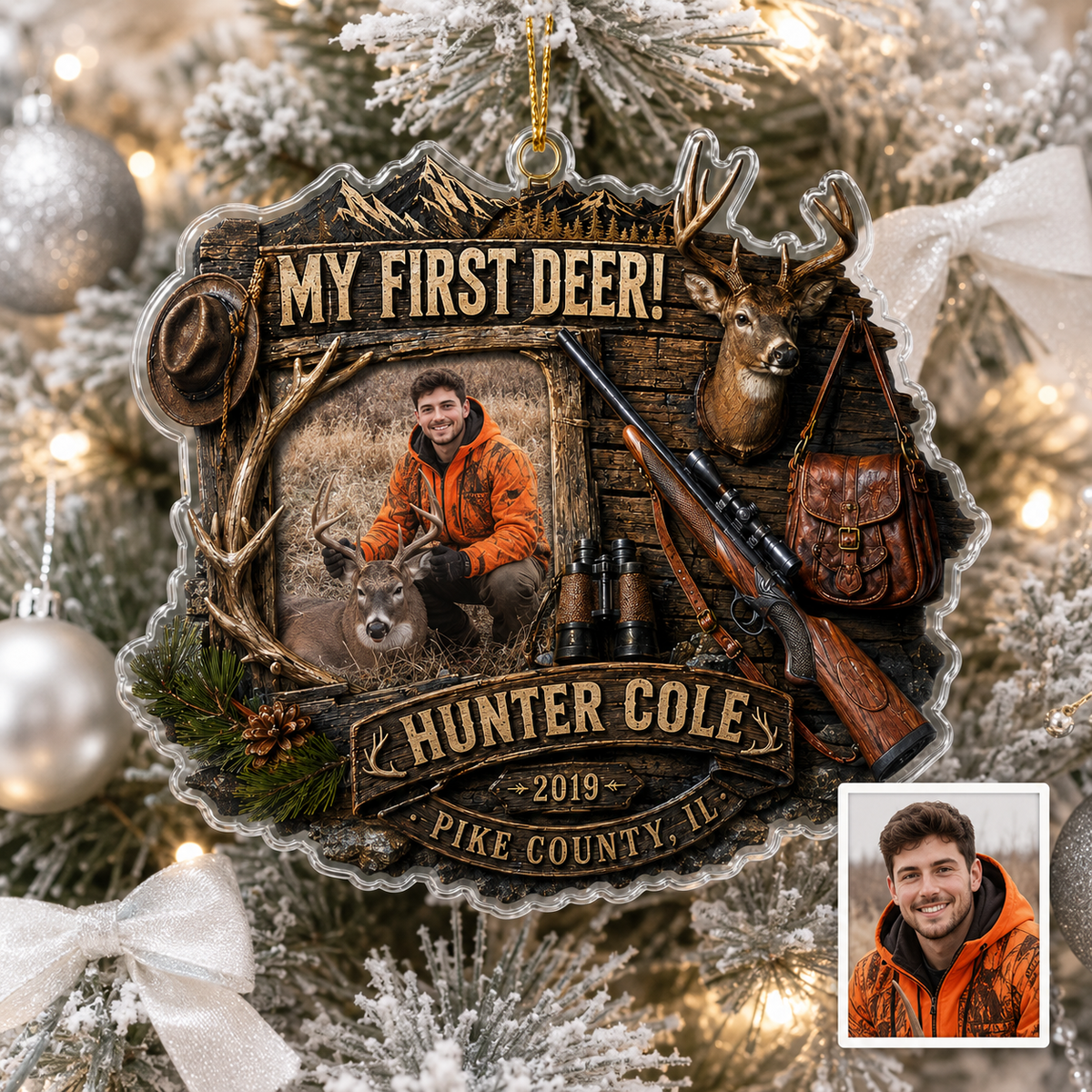 Personalized Hunting First Deer Keepsake Acrylic