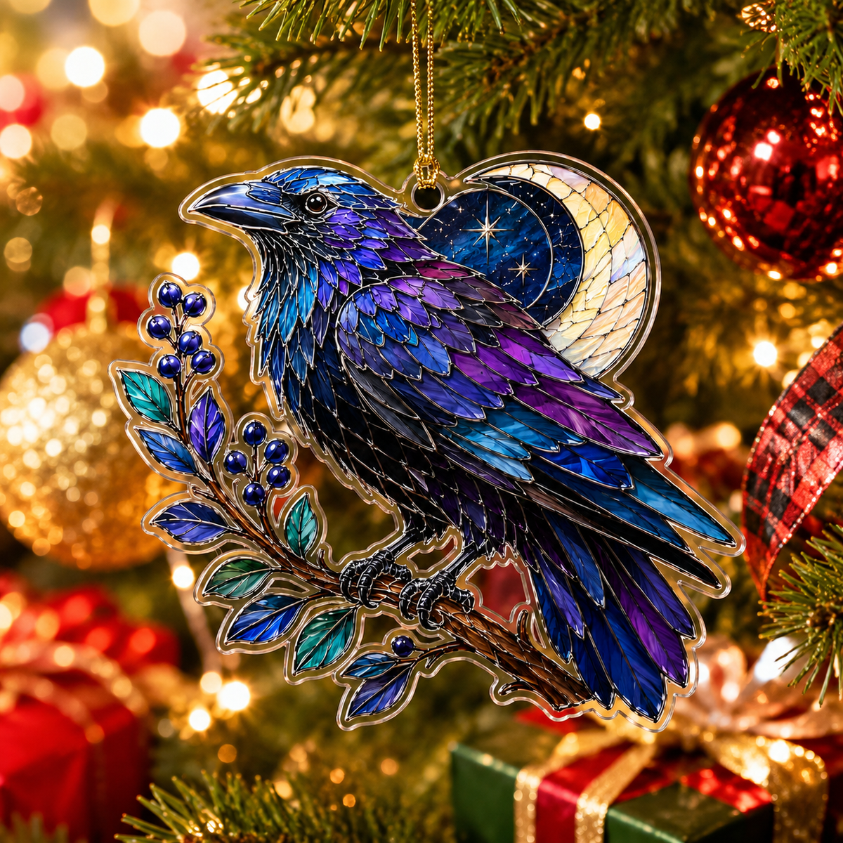 Bird With Flower Raven