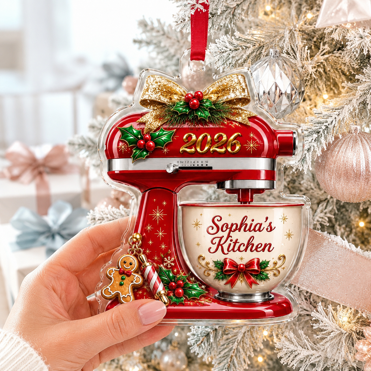 Personalized Kitchen Utensils Acrylic Dough Mixer