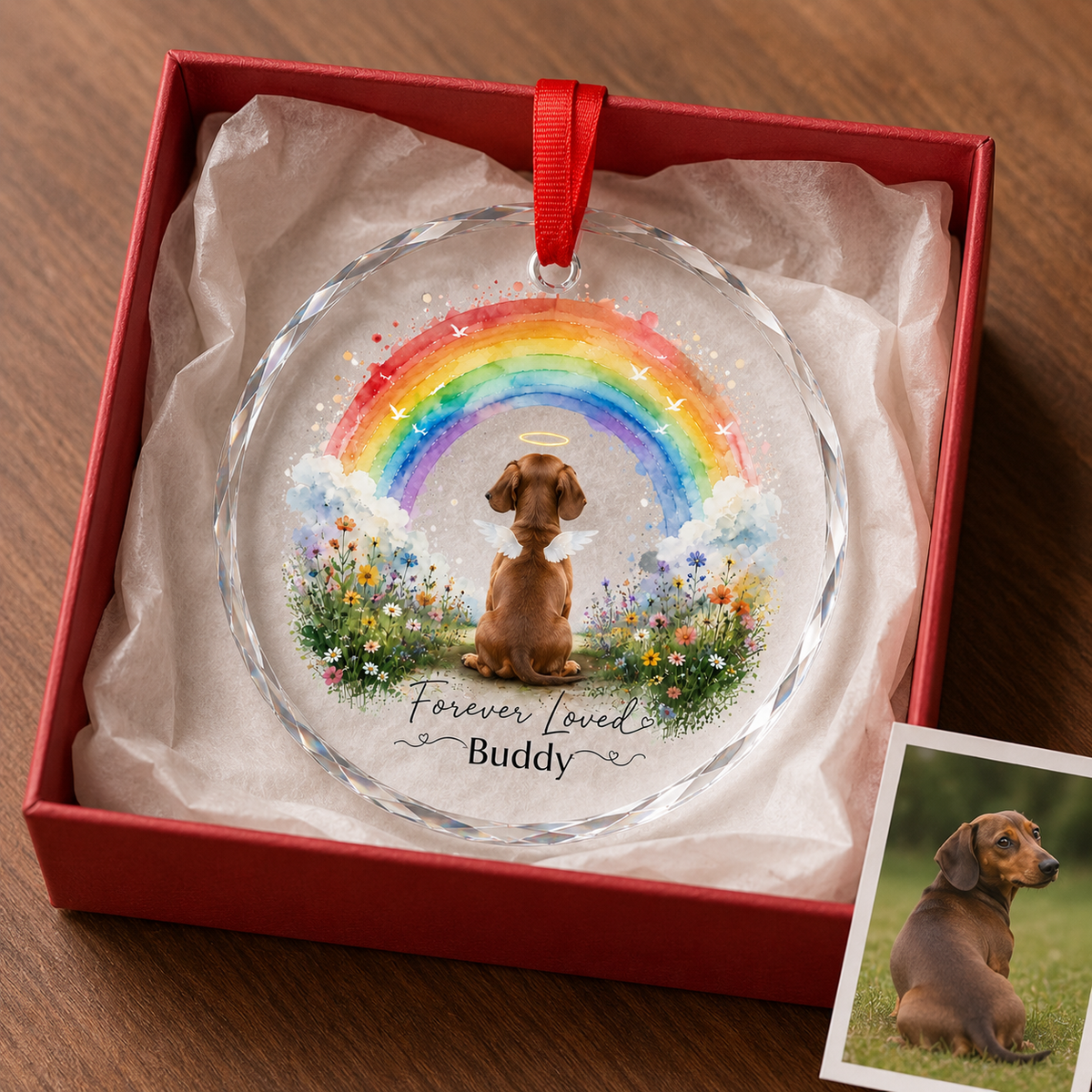 Custom Photo Dog Memorial Style 5