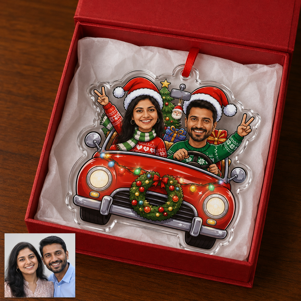 Custome Photo Couple Driving