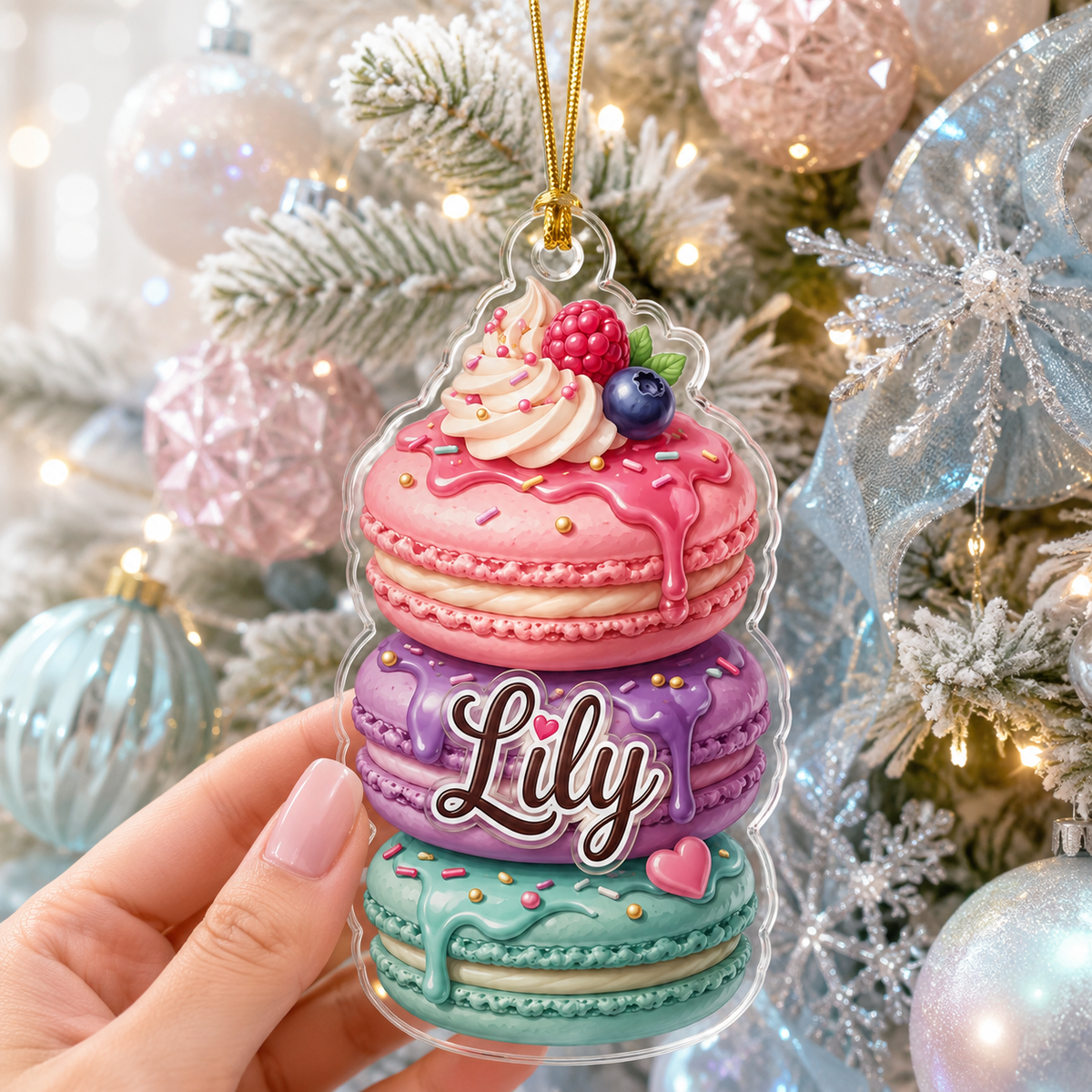 Custom Dessert Macaron Acrylic