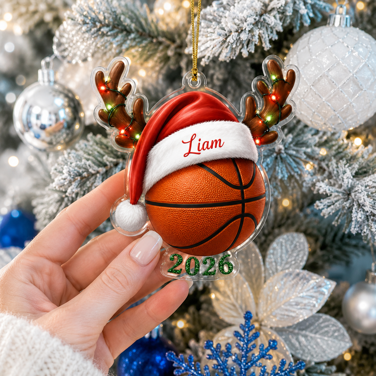 Christmas Sports 2026 Basketball Acrylic