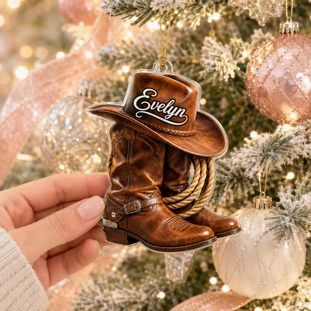 Personalized Boost Western Cowgirl Acrylic