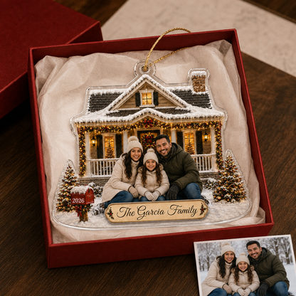 Family Photo Winter House