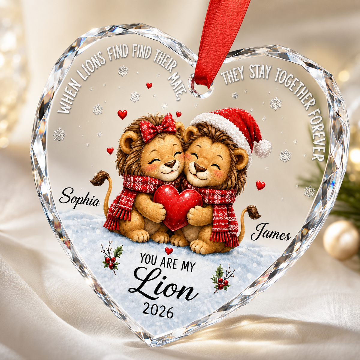Custom Animal Couple Lion