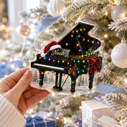 Piano Custome Name Acrylic Style 7
