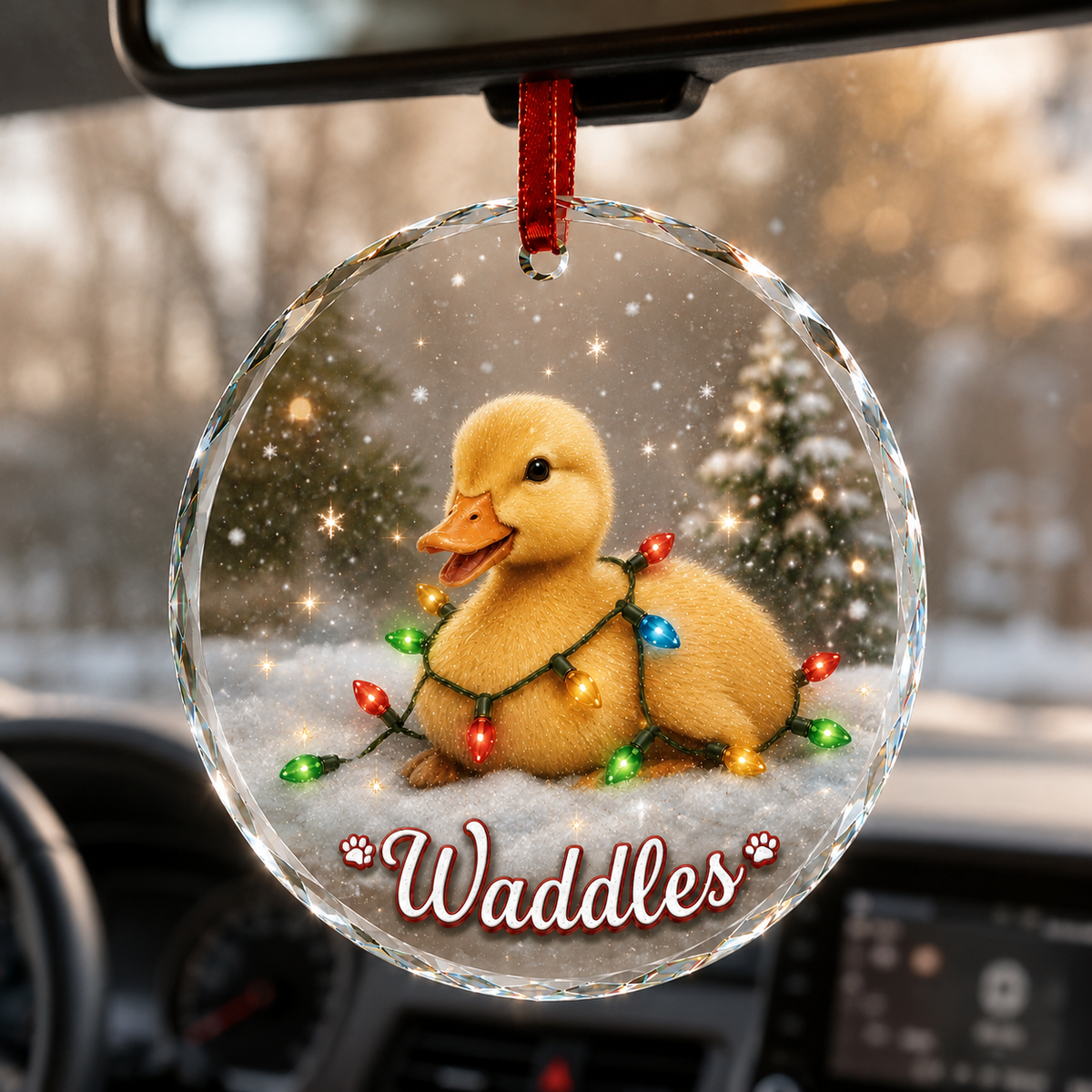 Glass Animal Led Light Duck
