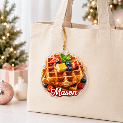 Breakfast Custom Name Waffle Acrylic