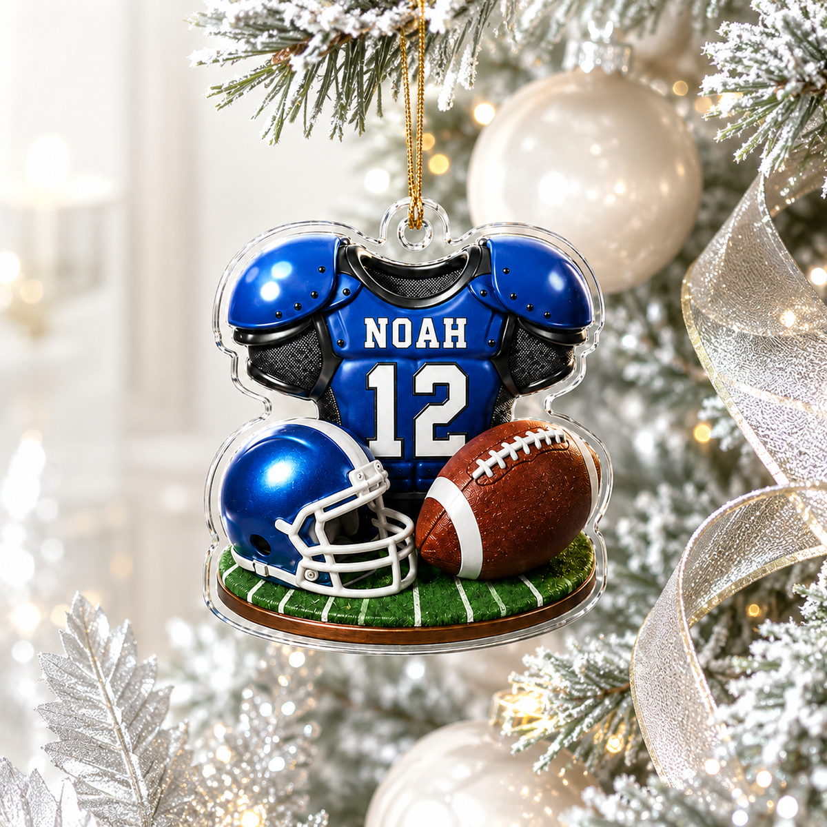 American Football Custome Name Acrylic Style 17