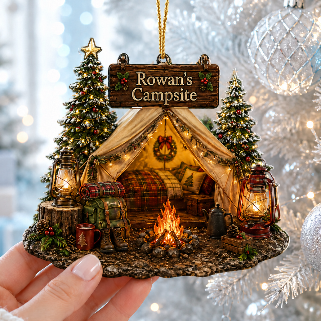 Camping Personalize Acrylic Campsite