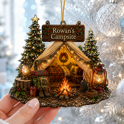 Camping Personalize Acrylic Campsite