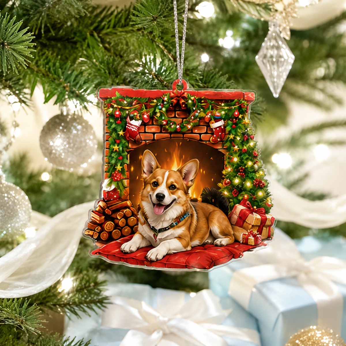 Dog Christmas Tree Corgi