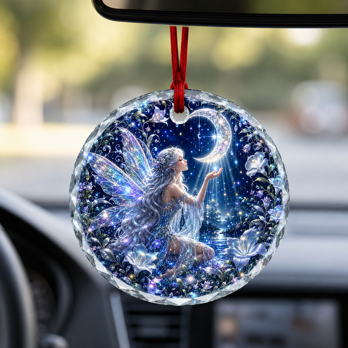 Fairy Glass Ornament Moonlight Fairy