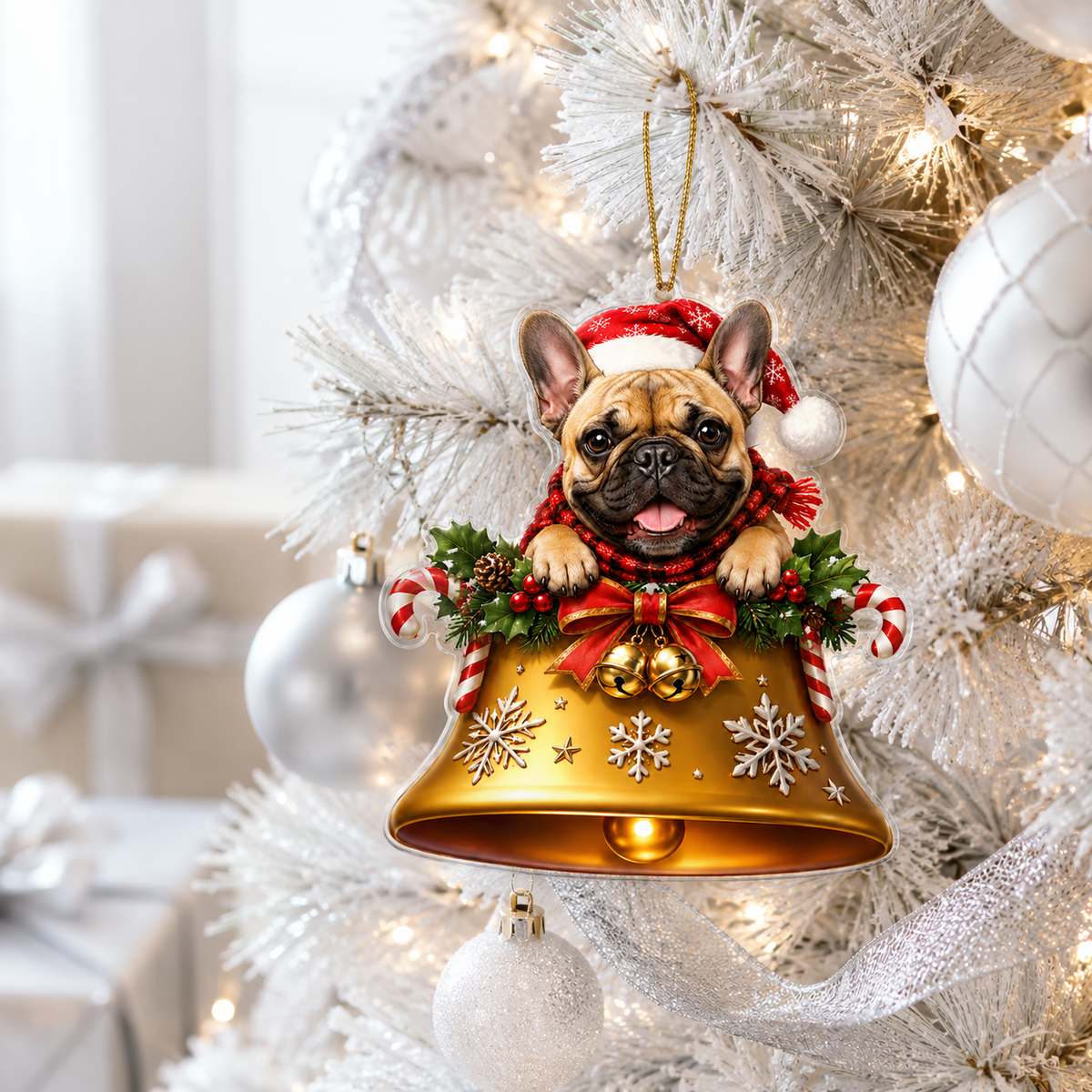 Dog Christmas Bell French Bulldog