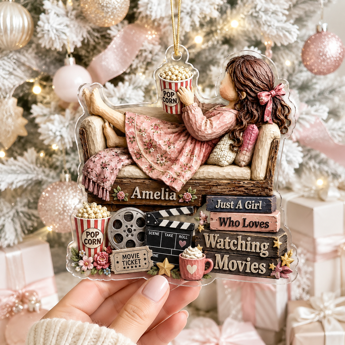Personalized Just A Girl Hobby Watching Movies
