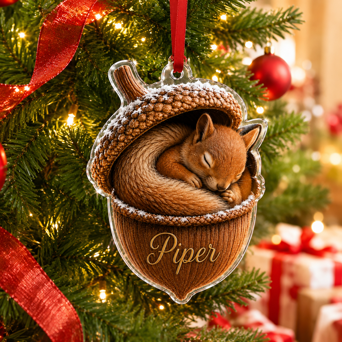 Animal Tree Decor Acrylic Squirrel