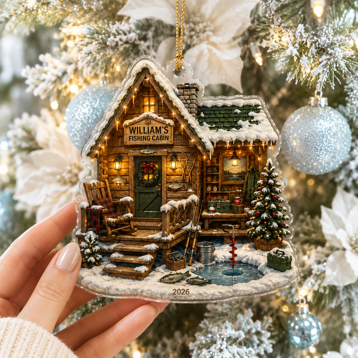 Personalized Fishing Cabin Acrylic