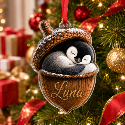 Animal Tree Decor Acrylic Peguin