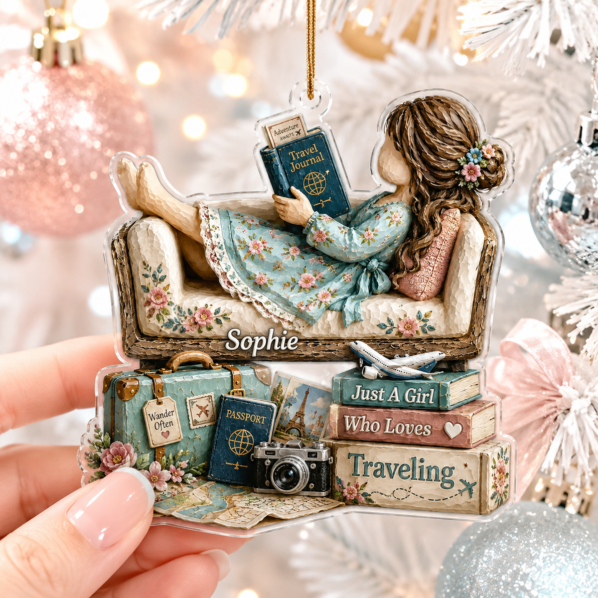 Personalized Just A Girl Hobby Travelling