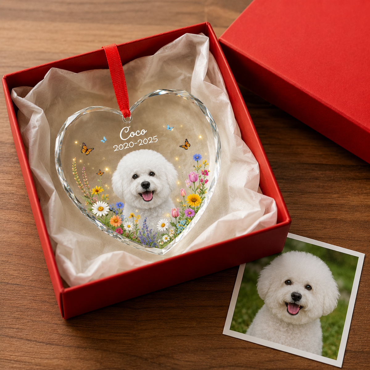 Custom Photo Dog Memorial Style 1