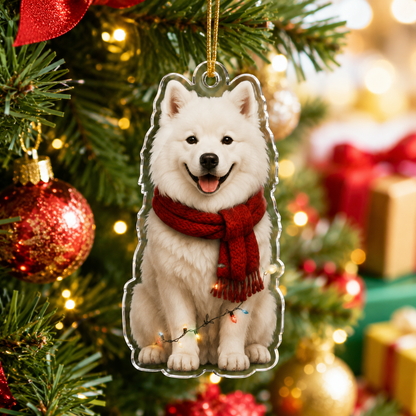 Dog Christmas Ledlight Samoyed