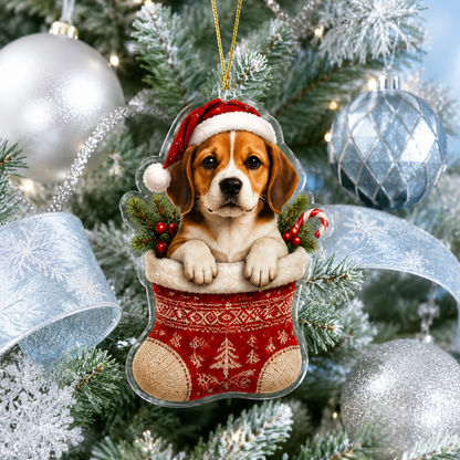 Dog Christmas Socks Beagle