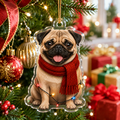 Dog Christmas Ledlight Pug