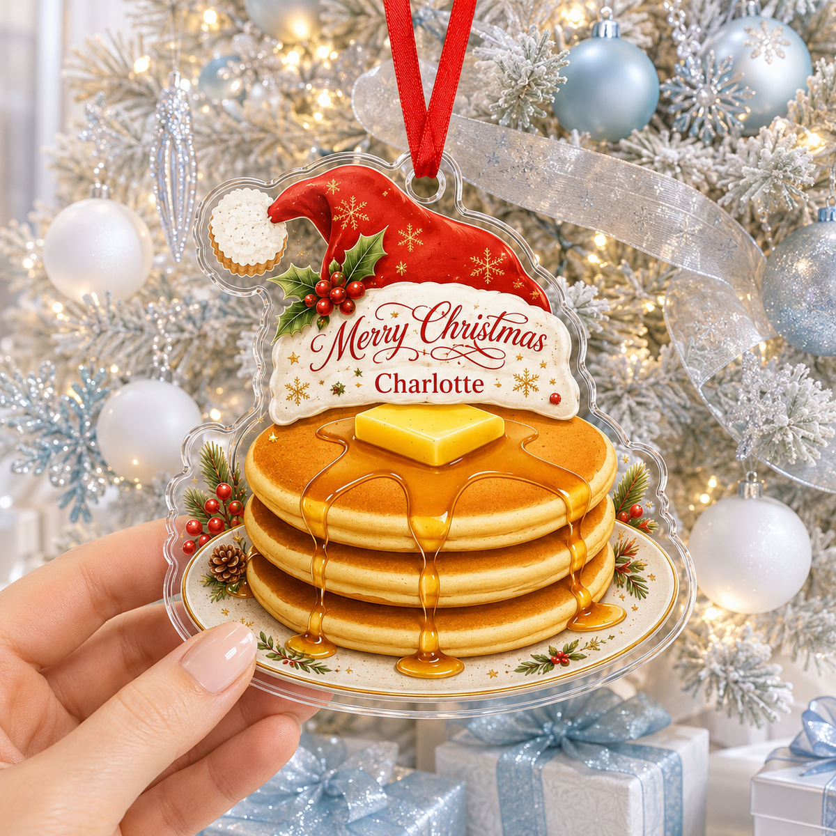 Personalized Kitchen Utensils Acrylic Christmas Pancake