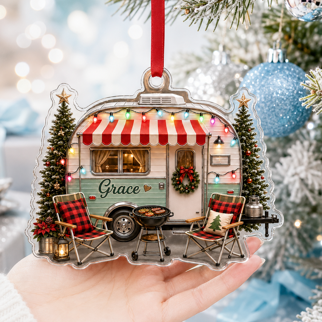Camping Personalize Acrylic Dining Camping