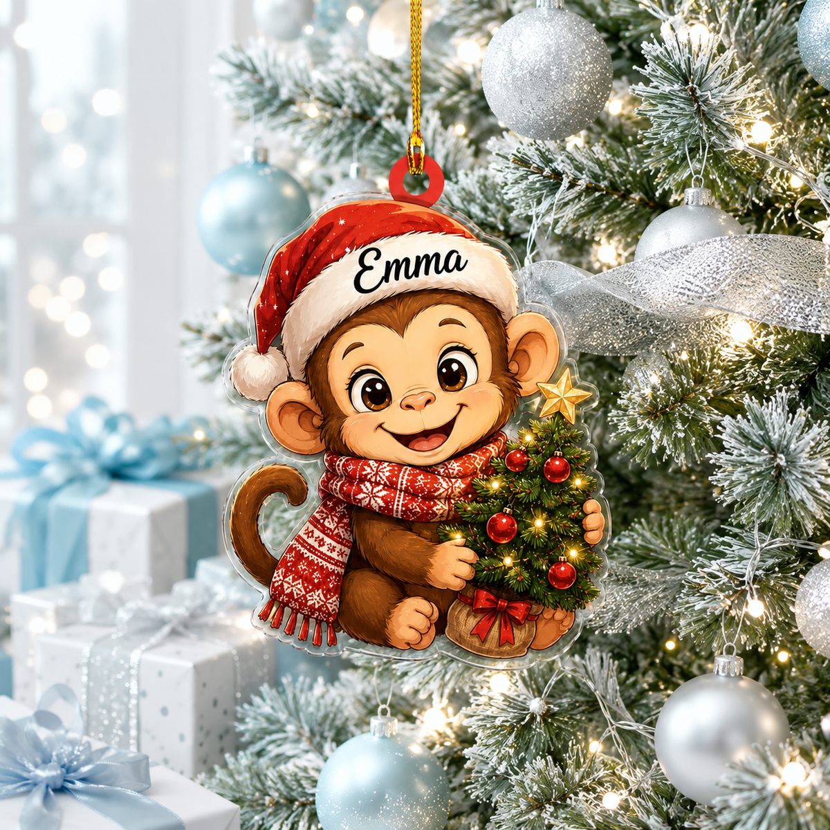 Animal Chrismas Monkey